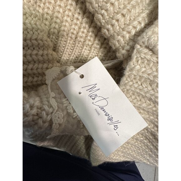 NWT MES DEMOISELLES NOMADE CHUNKY COWL NECK TURTLENECK Sweater Alpaca Wool $288 - Picture 9 of 10